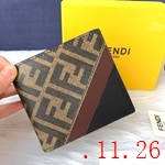 フェンディ風財布コピー 051 牛革+PVC素材